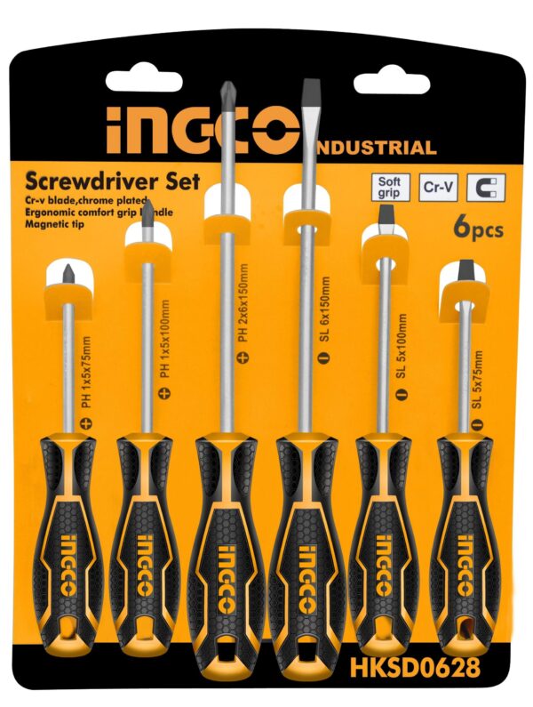 Set de atornilladores Ingco 6 piezas
