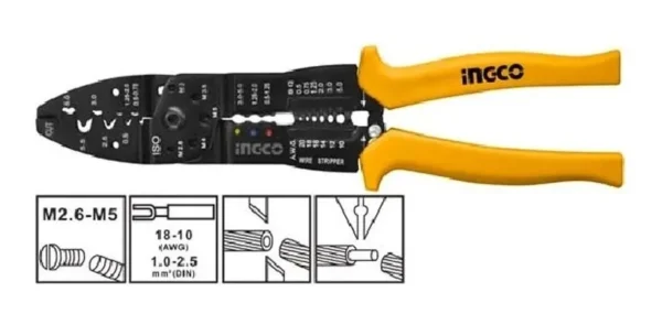 Alicate Pelacable Ingco 10'' Hwsp101 Ferreterialostorreones