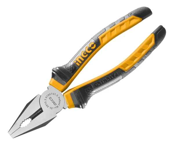 Alicate Universal De 20 Cms Mango Ergonomico Ingco Hcp08208