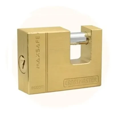 Candado Alta Seguridad Horizontal 70 Mm, Anti Corte Bronce