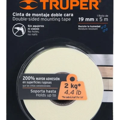 Cinta Doble Contacto Truper 5mts Cdc1950