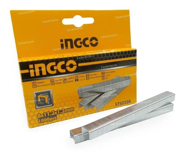 Corchete Grapa 10mm (3/8) Caja 1.000 Pzas Ingco Sts0110