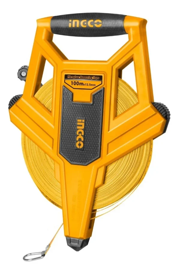 Huincha Medir 100m X 12,5mm Fibra De Vidrio Ingco Hfmt82100