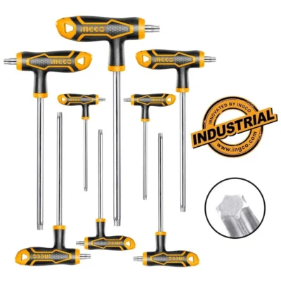 Juego 8 Llaves Torx Ingco Desde T10 A T50  Hhkt8083