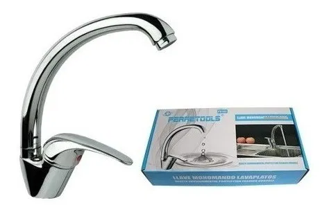 Llave Lavaplatos Monomando Vertical Cuello Cisne Ferretools