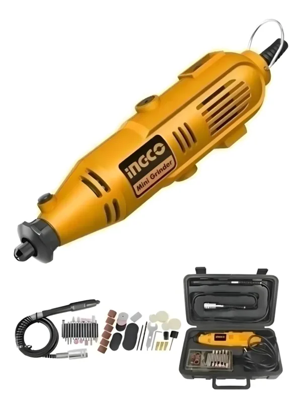 Mini Torno Rectificadora Ingco 130w Con Extensible Mg1309