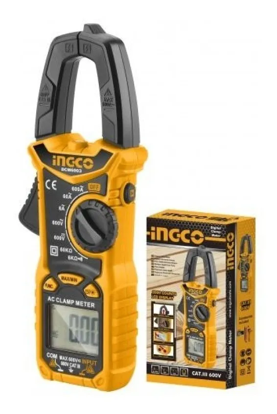 Multitester Digital C/gancho Ingco Dcm6003 Amperimetro