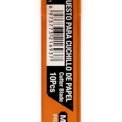 Repuesto Cartonero 20 Hojas Cutter Corta Carton Exacto 18mm