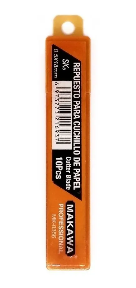Repuesto Cartonero 20 Hojas Cutter Corta Carton Exacto 18mm