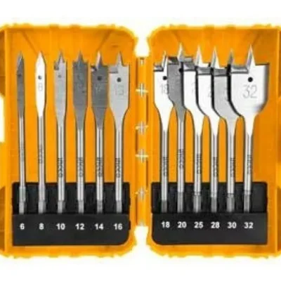 Set Juego 12 Brocas Mecha Paleta Ingco Akdl1201 Madera