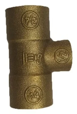 Tee Bronce So So So - 3/4  X 1/2  X 3/4 Nibsa