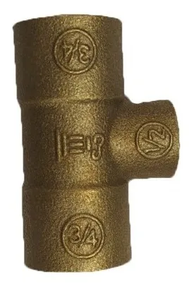 Tee Bronce So So So - 3/4  X 1/2  X 3/4 Nibsa