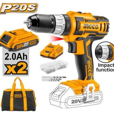 Taladro impacto 20V (18+1+1)