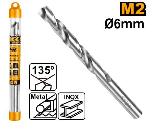 Broca Metal HSS M2 (6.0mm)